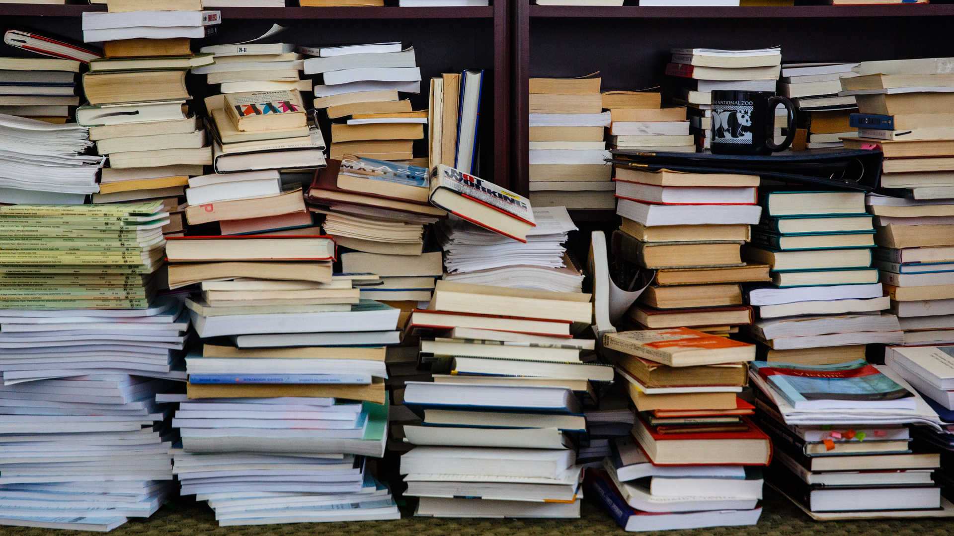 stack of books